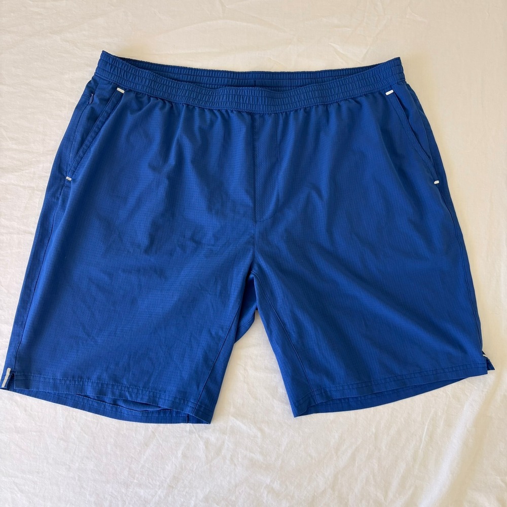 Tommy Bahama IslandZone Mens XXL Blue Ripstop Performance Athletic Shorts‎ 9"